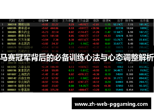 马赛冠军背后的必备训练心法与心态调整解析