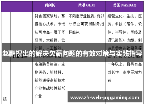 赵鹏提出的解决欠薪问题的有效对策与实践指导 赵鹏提出的解决欠薪问题的有效对策与实践指导